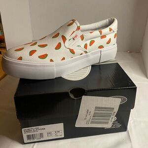 Lugz Women’s White and Red Watermelon platform  sneakers